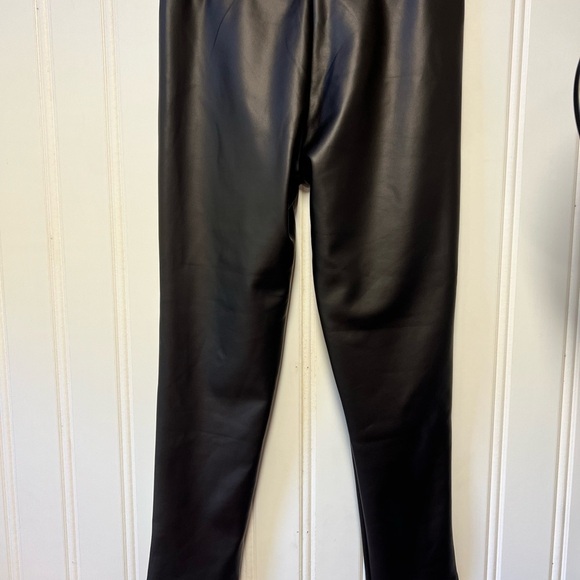 Black Faux Leather Pants Spin USA Size 2x - Picture 2 of 5